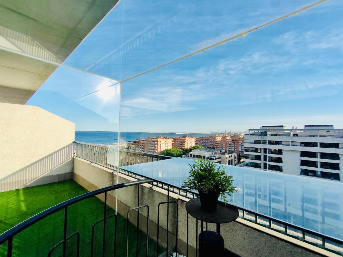 Non Stress Atico Duplex Con Vistas Al Mar Apartman Valencia Kültér fotó